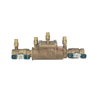 WATTS® 0062427 007 Double Check Valve Assembly, 2 in Nominal, Quarter-Turn Ball Valve, Bronze Body