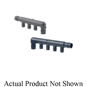 Uponor ProPEX® Q2245577 EP Flow-through Multi-port Elbow, 4 (1/2 in) outlets, 3/4 in x 3/4 in