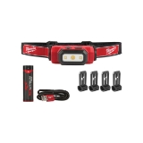 Milwaukee® 2111-21 Hard Hat USB Rechargeable Headlamp, LED Bulb, Plastic Housing, 475 Lumens