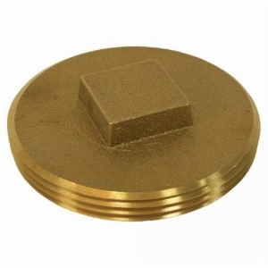 LEGEND 302-606 Raised Square Head Cleanout Plug, 2-1/2 in Nominal, MNPT End Style, Brass