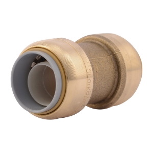 Sharkbite® U4016LF Transition Coupling, 3/4 in Nominal, Push-Fit End Style, Brass
