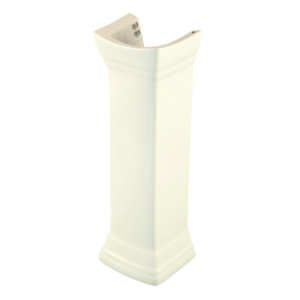 Gerber® G002984309 Allerton™ Pedestal With Consealed Front Overflow, 25-1/2 in L x 21 in W x 36-3/8 in H, Biscuit