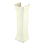 Gerber® G002984309 Allerton™ Pedestal With Consealed Front Overflow, 25-1/2 in L x 21 in W x 36-3/8 in H, Biscuit