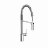 Moen® 5923 Align™ Pre-Rinse Spring Kitchen Faucet, 1.5 gpm Flow Rate, Pull-Down Spout, Chrome, 1 Handle