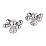 GROHE 18731BE0 Seabury® Faucet Cross Handle, Sterling/Brilliant Nickel