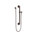 DELTA® 51600-RB Universal Adjustable Slide Bar/Grab Bar Assembly with Round Wall Elbow, 24 in L Bar, Venetian Bronze