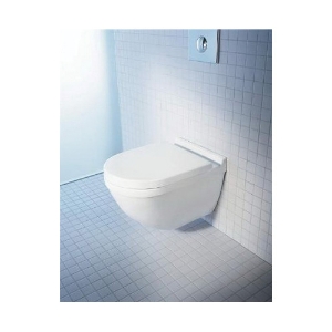 DURAVIT 2226092092 Toilet, Starck 3, Elongated Bowl, 15-3/4 in H Rim, 1.6/0.8 gpf, White with HygieneGlaze
