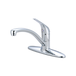 Pioneer 2LG160 Kitchen Faucet, Legacy, 1.5 gpm Flow Rate, 8 in Center, 360 deg Swivel Spout, Polished Chrome, 1 Handle