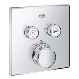 GROHE 29141000 Thermostatic Trim, 7.7 gpm Valve, StarLight® Polished Chrome