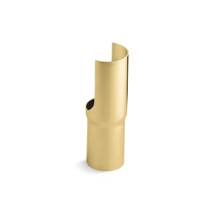 Kohler® 7709-PB Drain Tailpiece Shroud, Bathroom Sink, Console Table Installation, Solid Brass, 1-5/8 in L x 1-5/8 in W x 4-7/8 in H, Vibrant® Polished Brass