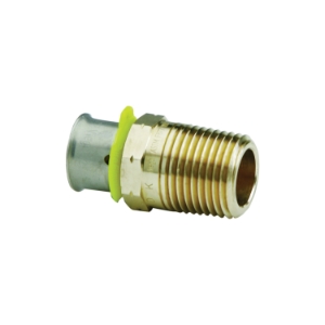 ProRadiant™ 80531 Pipe Adapter, 5/8 x 3/4 in, Press x MNPT, 200 psi, Bronze