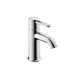 AXOR 38020001 Uno Bathroom Faucet, Commercial, 1.2 gpm Flow Rate, 3-3/8 in H Spout, 1 Handle, Pop-Up Drain, 1 Faucet Hole, Polished Chrome, Function: Traditional