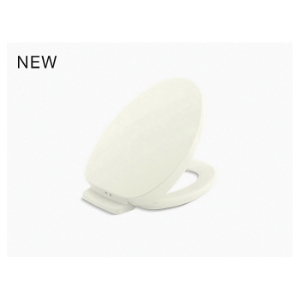 Kohler® 10349-96 Heated Toilet Seat, PureWarmth™, Elongated Bowl, Closed Front, Plastic, Biscuit