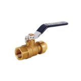 LEGEND INSTA-LOC II™ 456-015NL P-2200NL Push-to-Connect Ball Valve, 1 in Nominal, Push x FNPT End Style, DZR Forged Brass Body, Full Port