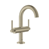 GROHE 21031EN3 21031_3 Atrio® M-Size Bathroom Faucet, Residential, 1.2 gpm Flow Rate, 6-7/16 in H Spout, 1 Handle, Pop-Up Drain, 1 Faucet Hole, Brushed Nickel