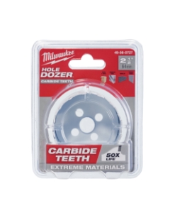 Milwaukee® HOLE DOZER™ 49-56-0727 Hole Saw, 2-1/2 in Dia, 1.62 in D Cutting, Carbide Cutting Edge, 5/8-18 Arbor