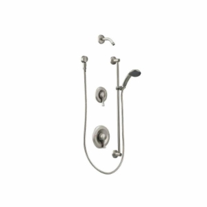 Moen® T8342NHCBN Classic™ Posi-Temp® Trim Kit, 3-5/16 in Dia Shower Head, 2.5 gpm Flow Rate, Brushed Nickel