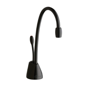 Insinkerator® Indulge™ 44251G FGN1100 Contemporary Instant Hot Water Dispenser Faucet, Residential, High-Arc Swivel Spout, Gloss Black, 1 Handle