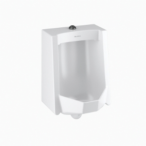 Sloan® 1101009 SU-1009-A Standard Washdown Urinal Fixture, 0.125/0.5 gpf Flush Rate, Top Spud, Wall Mount, White