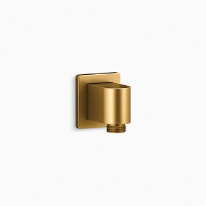 Kohler® 98351-2MB Awaken® Wall Mount Supply Elbow with Integrated Check Valve, 1/2 in x G1/2-14 Nominal, NPT End Style, Metal, Vibrant® Brushed Moderne Brass