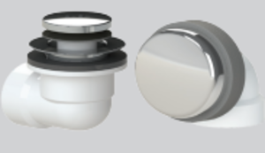 Watco® 901-FA-PVC-WI Innovator® 901 Bath Waste Half Kit with Actuated Stopper, PVC, Matte Black