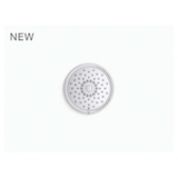 Kohler® 22170-BN Purist® Multi-Function Showerhead with Katalyst® Air-Induction Technology, 2.5 gpm Max Flow, 3 Sprays, Wall Mount, 5-1/2 in Dia x 4-5/16 in H Head, Vibrant® Brushed Nickel