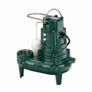 Zoeller® 267-0004 Waste-Mate 260 Submersible Pump, 1/2 hp, 230 VAC, 2 or 3 in NPT Outlet, Cast Iron, 5.5 A, 1 ph