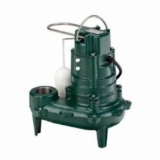 Zoeller® 267-0001 Waste-Mate 260 Submersible Pump, 1/2 hp, 115 VAC, 2 or 3 in NPT Outlet, Cast Iron, 10.4 A, 1 ph