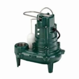 Zoeller® 267-0004 Waste-Mate 260 Submersible Pump, 1/2 hp, 230 VAC, 2 or 3 in NPT Outlet, Cast Iron, 5.5 A, 1 ph