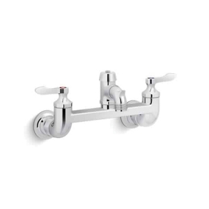 Kohler® 830T60-4A-CP Triton® Bowe® Service Sink Faucet, Commercial, 13.5 gpm Flow Rate, 8 in Center, Polished Chrome