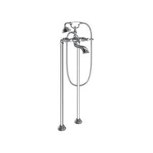 Moen® S22110 Weymouth™ Wall Mount Tub Filler Faucet, 2 gpm Flow Rate, 8 in Center, Polished Chrome, 2 Handles