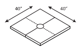 Noble Company 210 PRO-SLOPE™ 4040 Composite Base, 40" x 40"