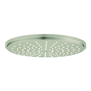GROHE 28373EN0 Shower Head, Rainshower™ Cosmopolitan 210, 2.5 gpm Flow Rate, 1 Spray, Ceiling Mount, 8-1/4 in Dia Head, Brushed Nickel