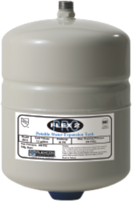 Flexcon PH 5 Flex2Pro PH Thermal Expansion Tank, 2.1 gal Tank, 1 gal Acceptance, 150 psi, 8 in Dia x 11.6 in H