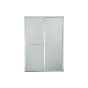 Sterling® 5976-48S Deluxe Framed Sliding Shower Door, Framed Frame, Tempered Glass, Silver, 1/8 in Thick Glass, 66-3/8 in H Opening, 43-7/8 to 48-7/8 in Opening Width