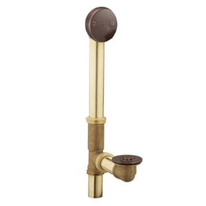 Moen® 90410ORB Tub/Shower Drain Cover With 1-1/2 in Hi-Tee, 6-1/2 in W x 2-3/4 in D, Brass, Oil Rubbed Bronze