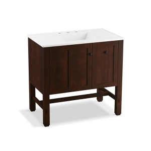 Kohler® 5288-F69 Tresham® Vanity, 34-1/2 in OAH x 36 in OAW x 22 in OAD, Freestanding Mount, Woodland Cabinet