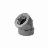 Ward Mfg 1B.BC45L 45 deg Pipe Elbow, 1-1/4 in Nominal, FNPT End Style, 125 lb, Cast Iron, Black