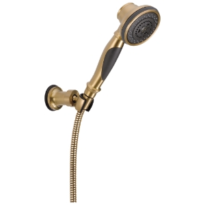 DELTA® 55021-CZ Premium Wall Mount Hand Shower, 3 Shower Head, 2 gpm, 70 in L Hose, 1/2-14 Male NPSM Connection, Champagne Bronze