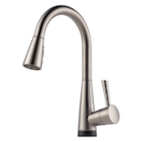 Brizo® 64070LF-SS Kitchen Faucet, Venuto®, 1.8 gpm Flow Rate, Stainless Steel, 1 Handle, 1 Faucet Hole, Traditional, Commercial