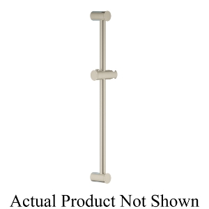 GROHE 27519EN0 Tempesta® Rustic Shower Bar, 24 in L Bar, 3 in OAD, Brass, StarLight® Brushed Nickel