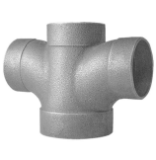 10159256 5835 2 x 2 x 1-1/2 x 1-1/2 C x C x C x C Solder DWV Reducing Double Tee, Cast Brass