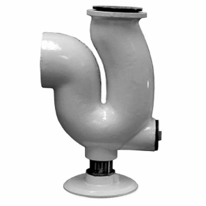 Standard Drain Trap, 3 in, IPS, Cast Iron, Chrome Plated, White redirect to product page