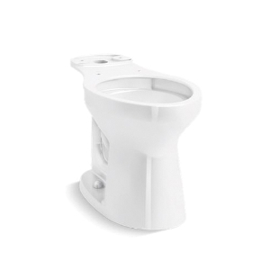 Kohler® 31588-0 Cimarron® Chair Height Toilet Bowl, White, Elongated Shape, 12 in Rough-In, 2-1/8 in Trapway