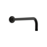 Kohler® 10124-BL Wall Mount Shower Arm and Flange, 14-5/8 in L x 2-1/4 in W Arm, 1/2-14 NPT, Matte Black