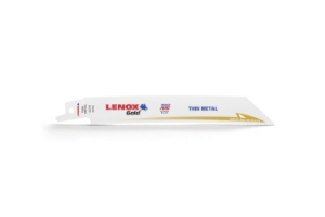 Lenox® Gold® 21072624GR Reciprocating Saw Blade, 6 in L x 3/4 in W, 24 TPI, Bi-Metal Body