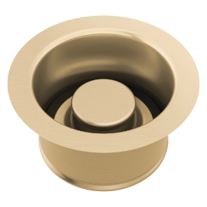 Brizo® 69072-GL Kitchen Sink Disposal Flange with Stopper, 4-1/2 in Nominal, 4-1/2 in OAL, Solid Brass, Luxe Gold