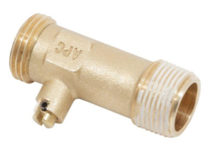 APCOM 100263911 Drain Ball Valve, 2-1/2 in Nominal, Brass Body