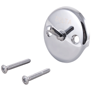 DELTA® RP31555 Overflow Plate and Screw, Chrome