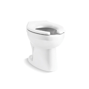 Kohler® 96054-0 Wellcome™ Ultra Flushometer Toilet Bowl, White, Elongated Shape, 11 in Rough-In, 15-1/4 in H Rim, 2-1/8 in Trapway